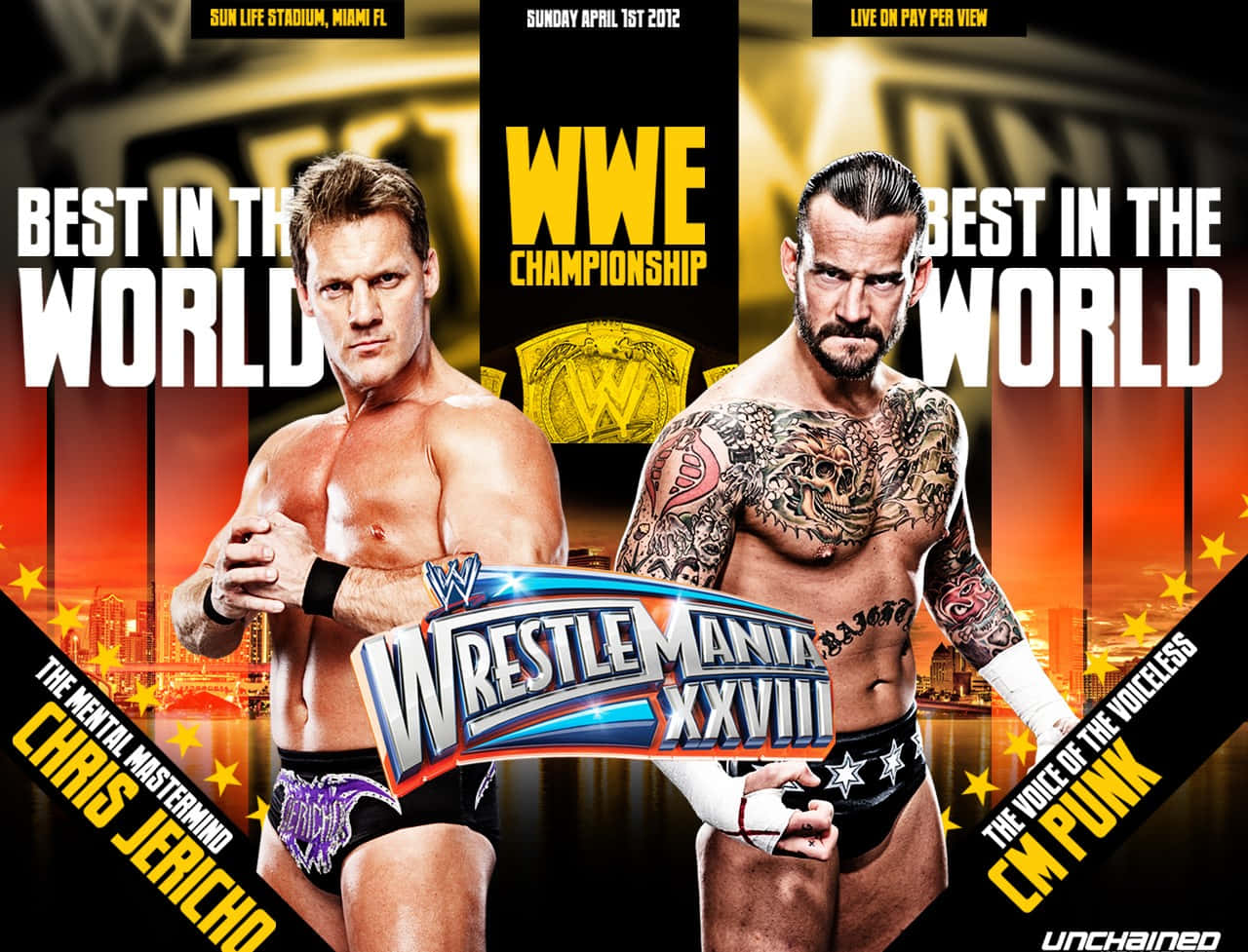 Download Chris Jericho Cm Punk Wwe Championship Wallpaper 