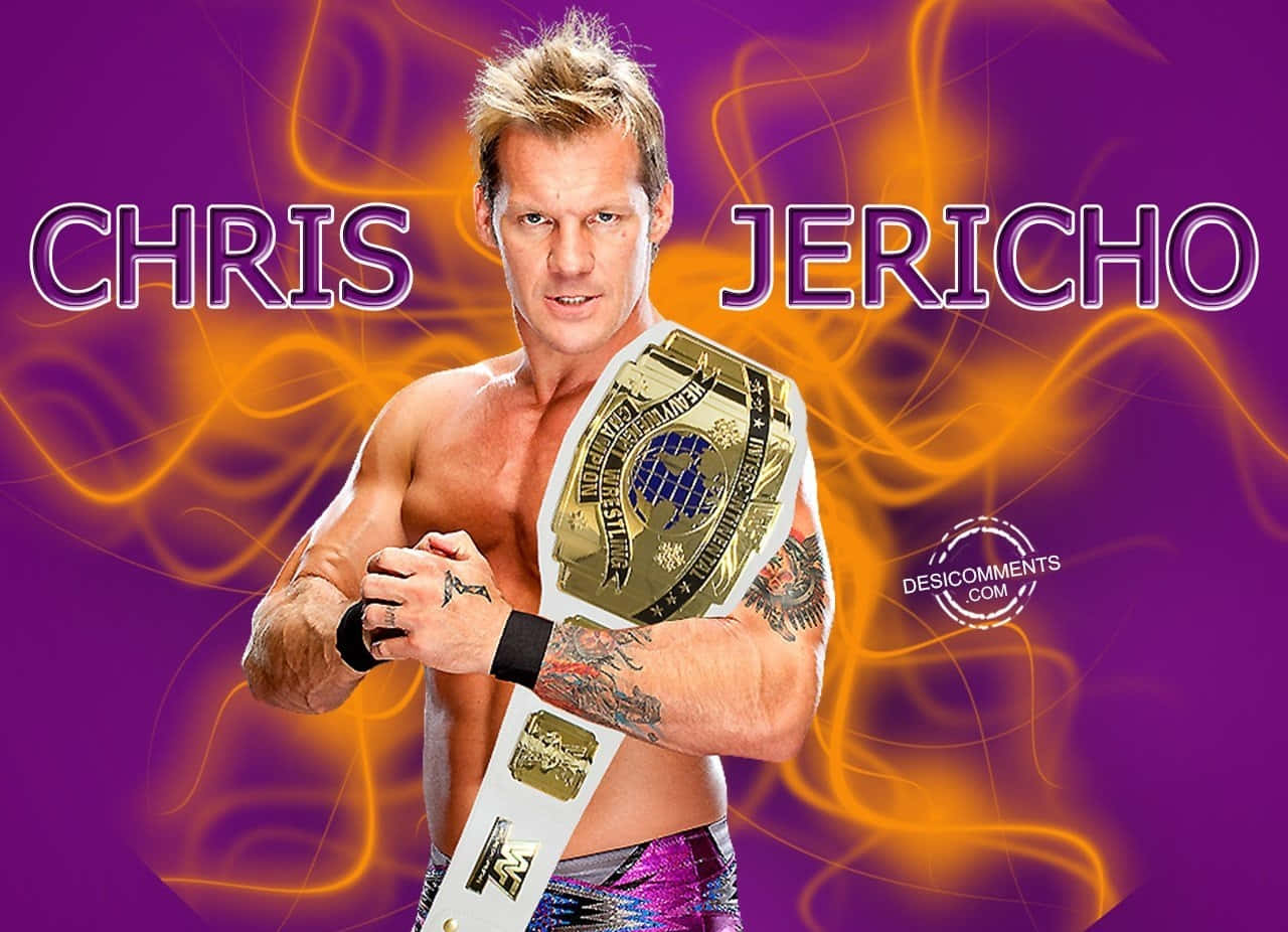 Chris Jericho World Heavyweight Championship WWE stort tapet: Wallpaper