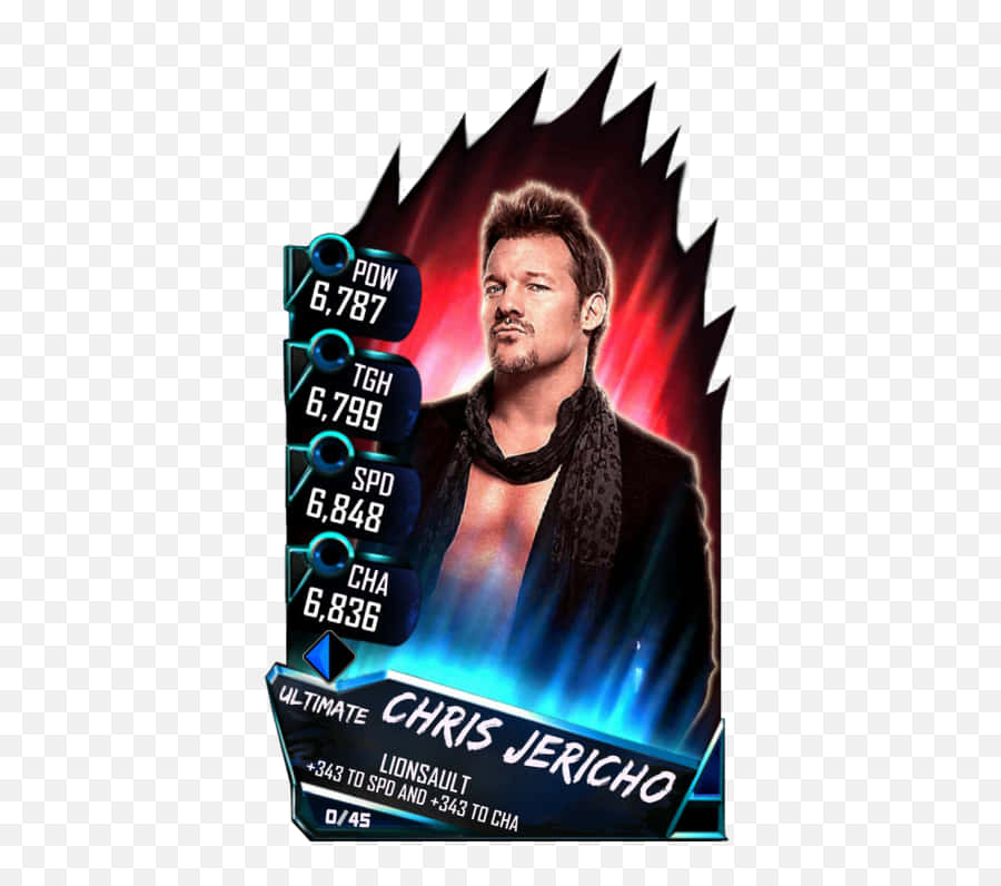 Chrisjericho Wwe Ultimate Supercard - Tarjeta Suprema Definitiva De Wwe De Chris Jericho. Fondo de pantalla