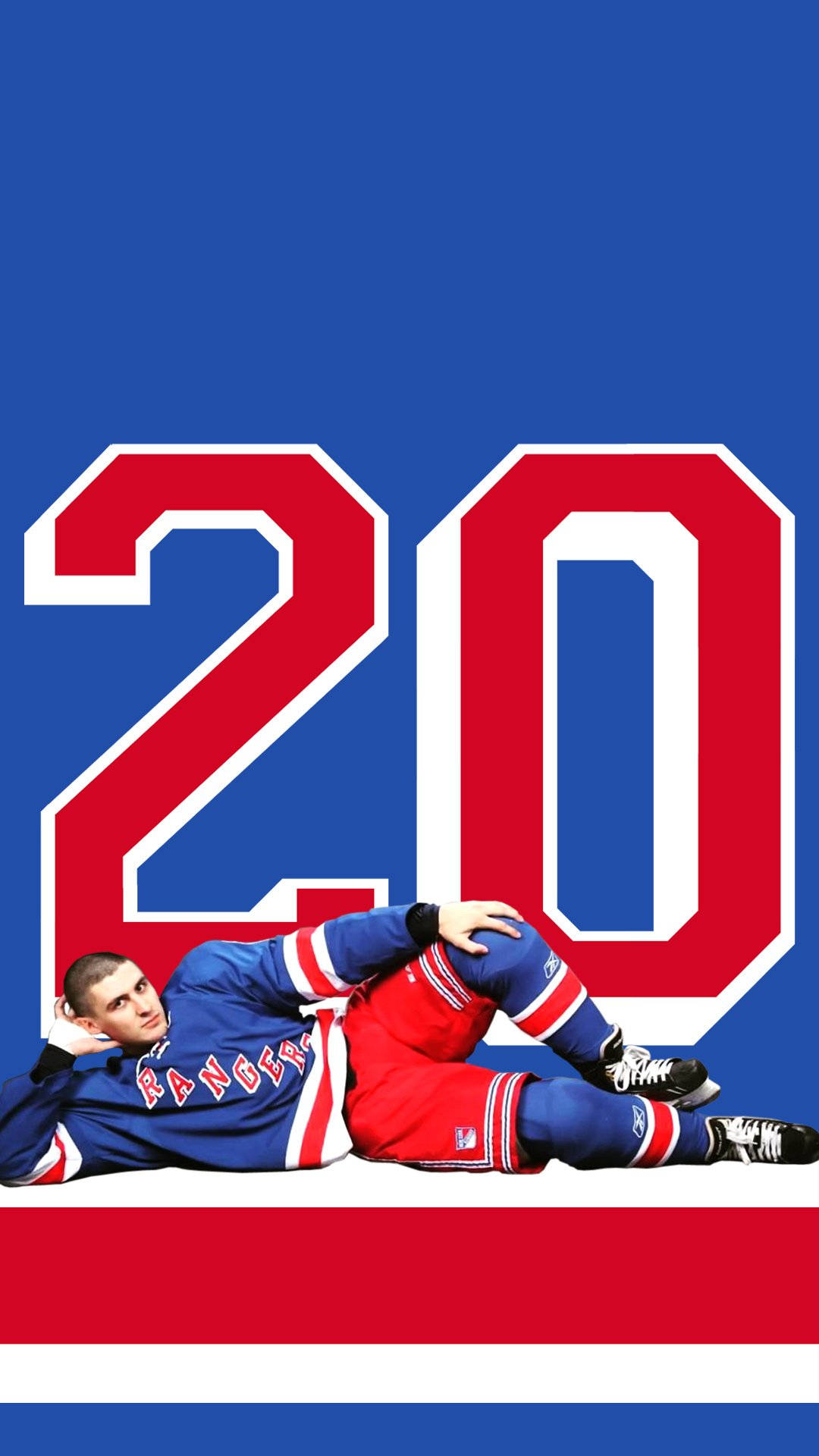 Chriskreider New York Rangers Professionell Ishockeyspelare. Wallpaper
