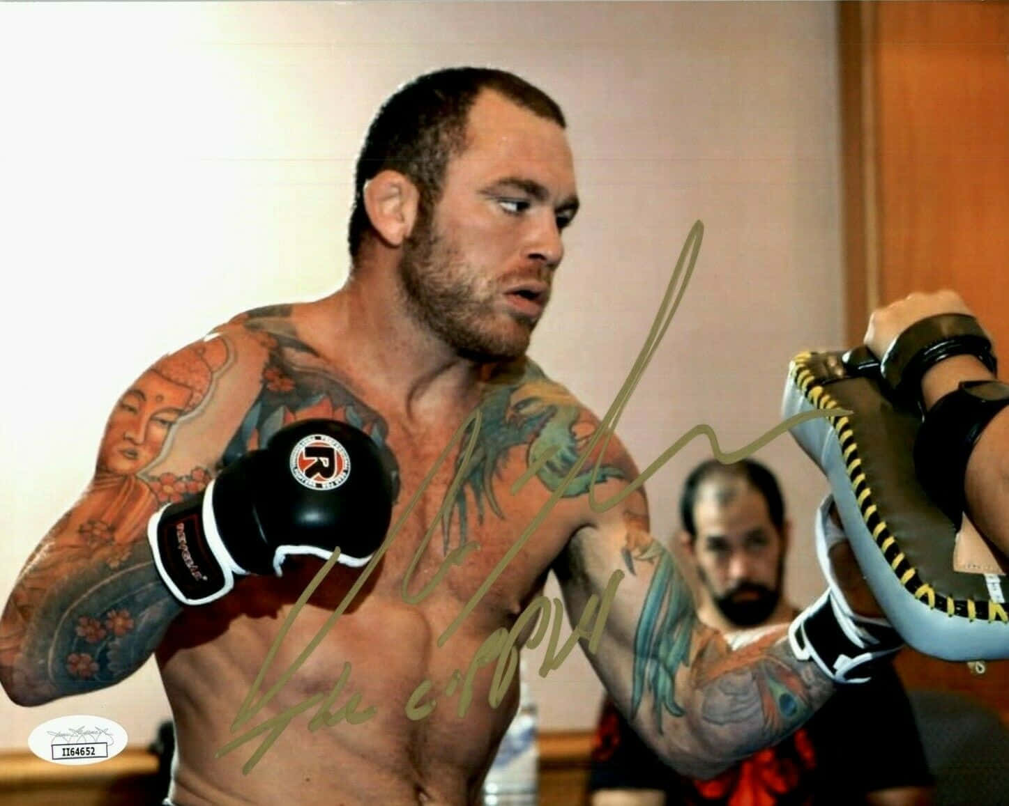 Chris Leben in Action | Boxing Gloves Ready for Match Wallpaper
