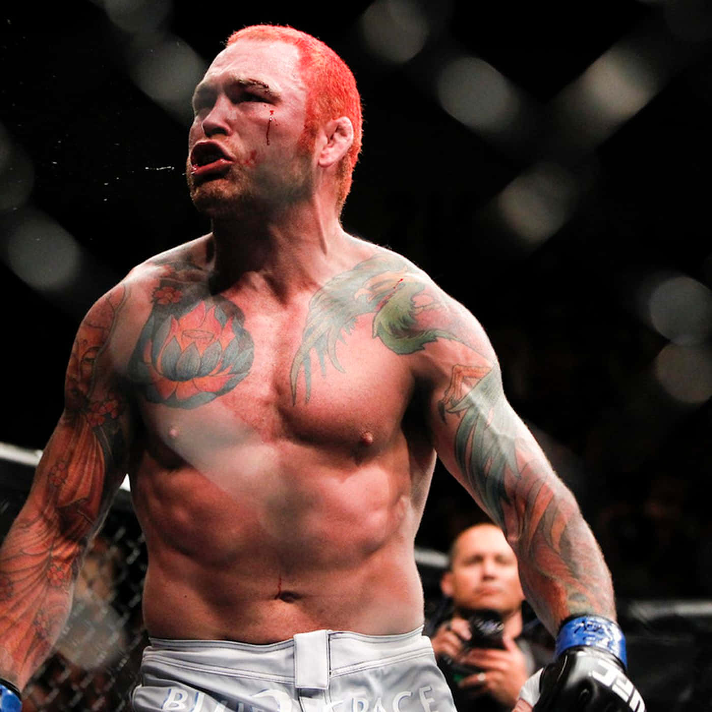 Chris Leben With A Busted Eyebrow Wallpaper