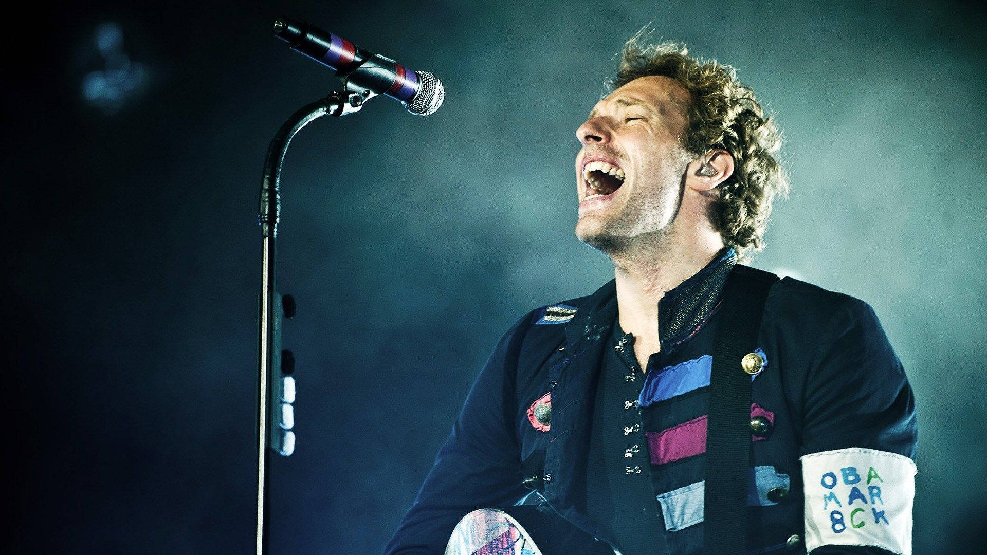Chris Martin Coldplay Live Background