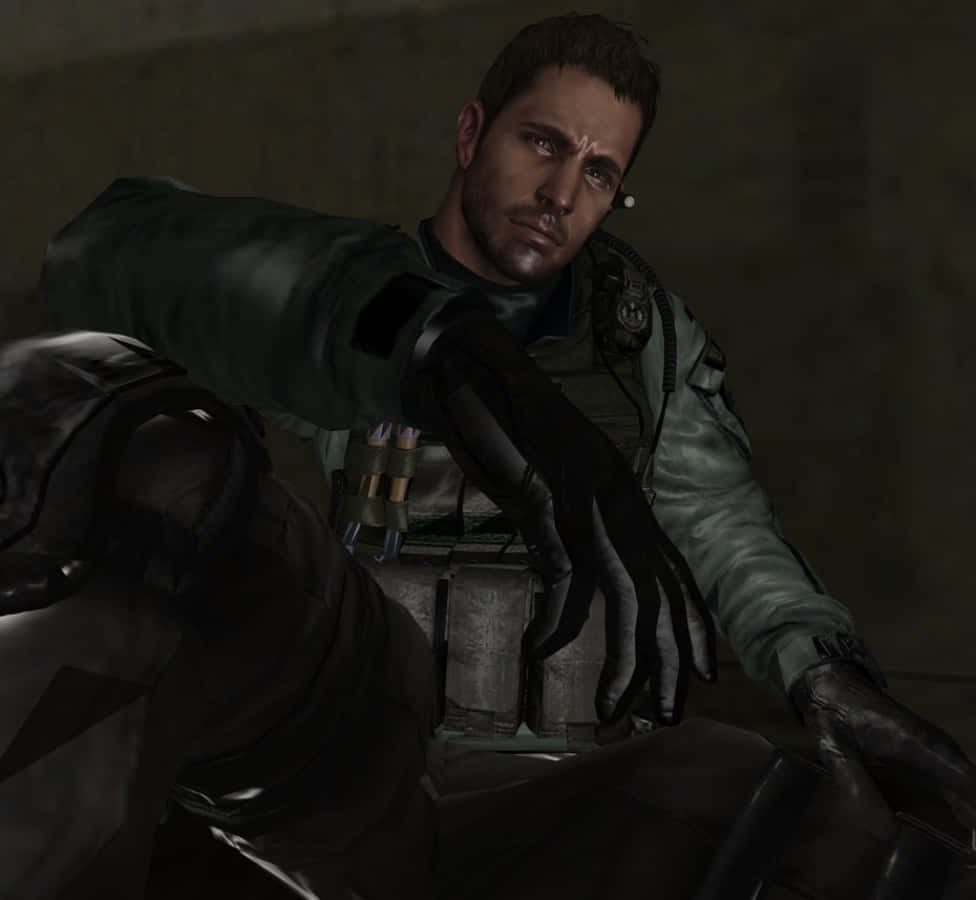 Chris Redfield – Champion Of Survival Games Wallpaper