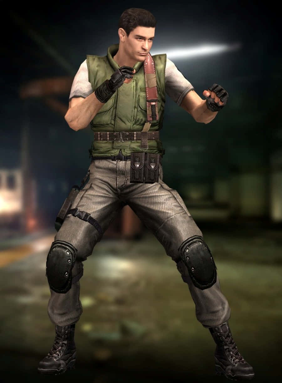 Chris Redfield - Fearless Warrior Of Resident Evil Wallpaper