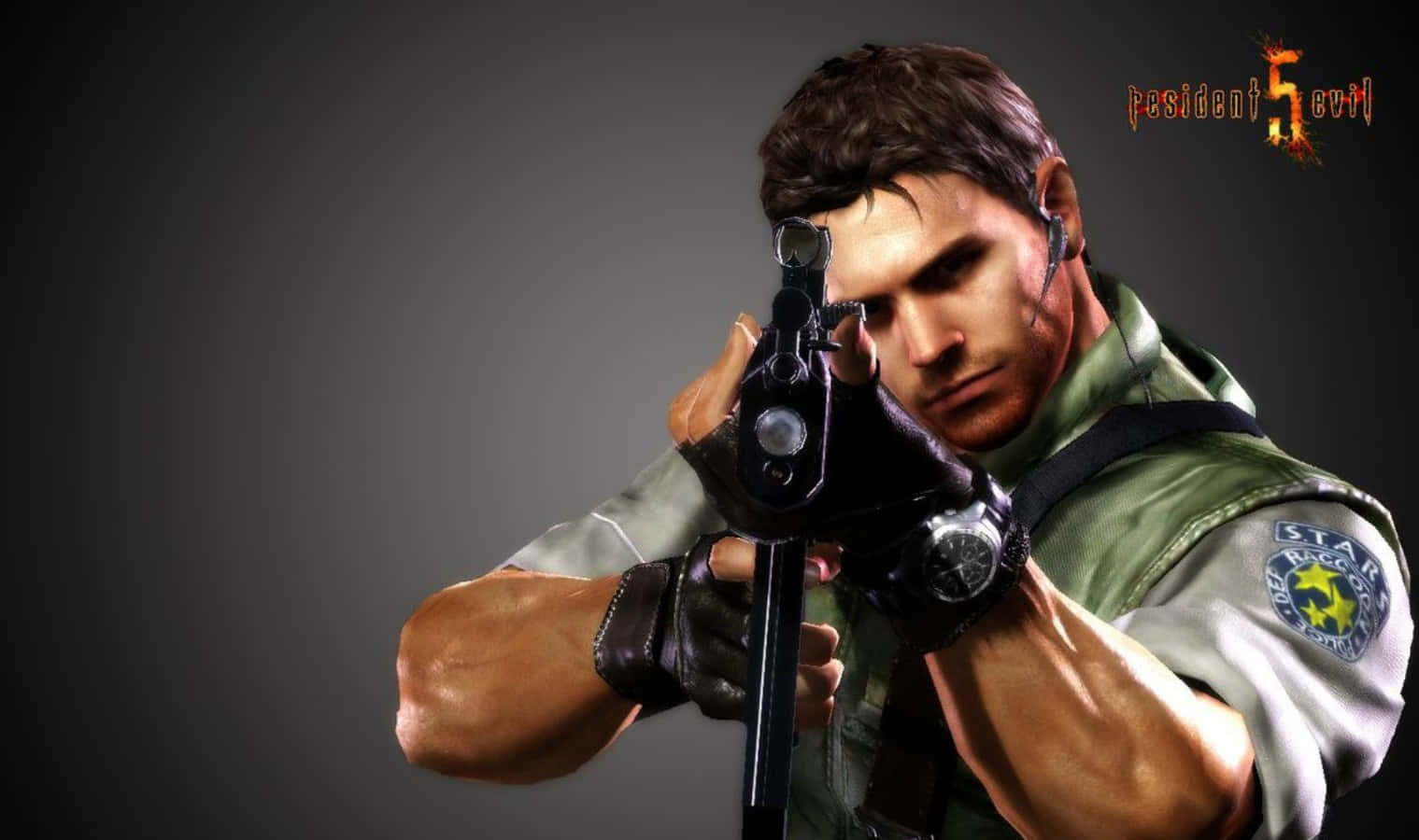 Chris Redfield - The Indomitable Warrior Of Resident Evil Wallpaper