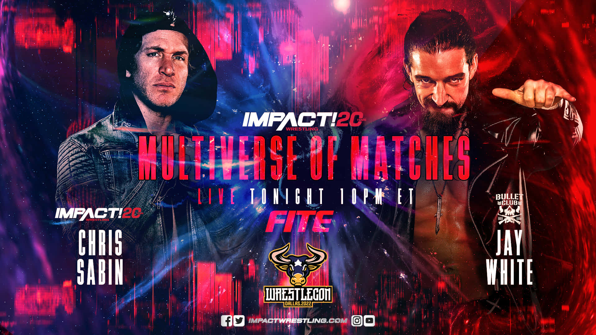 Chris Sabin And Jay White Multiverse Of Matches 2022 Wallpaper