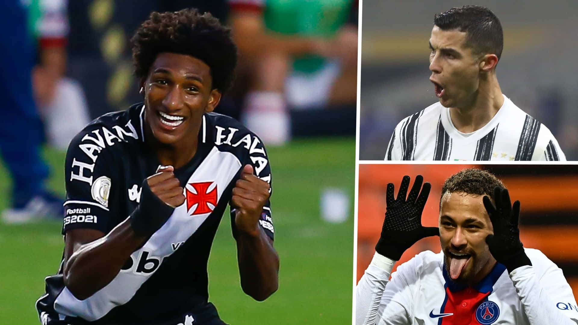 Download Chrisitan Ronaldo, Neymar Santos Jr. And Talles Magno Wallpaper |  