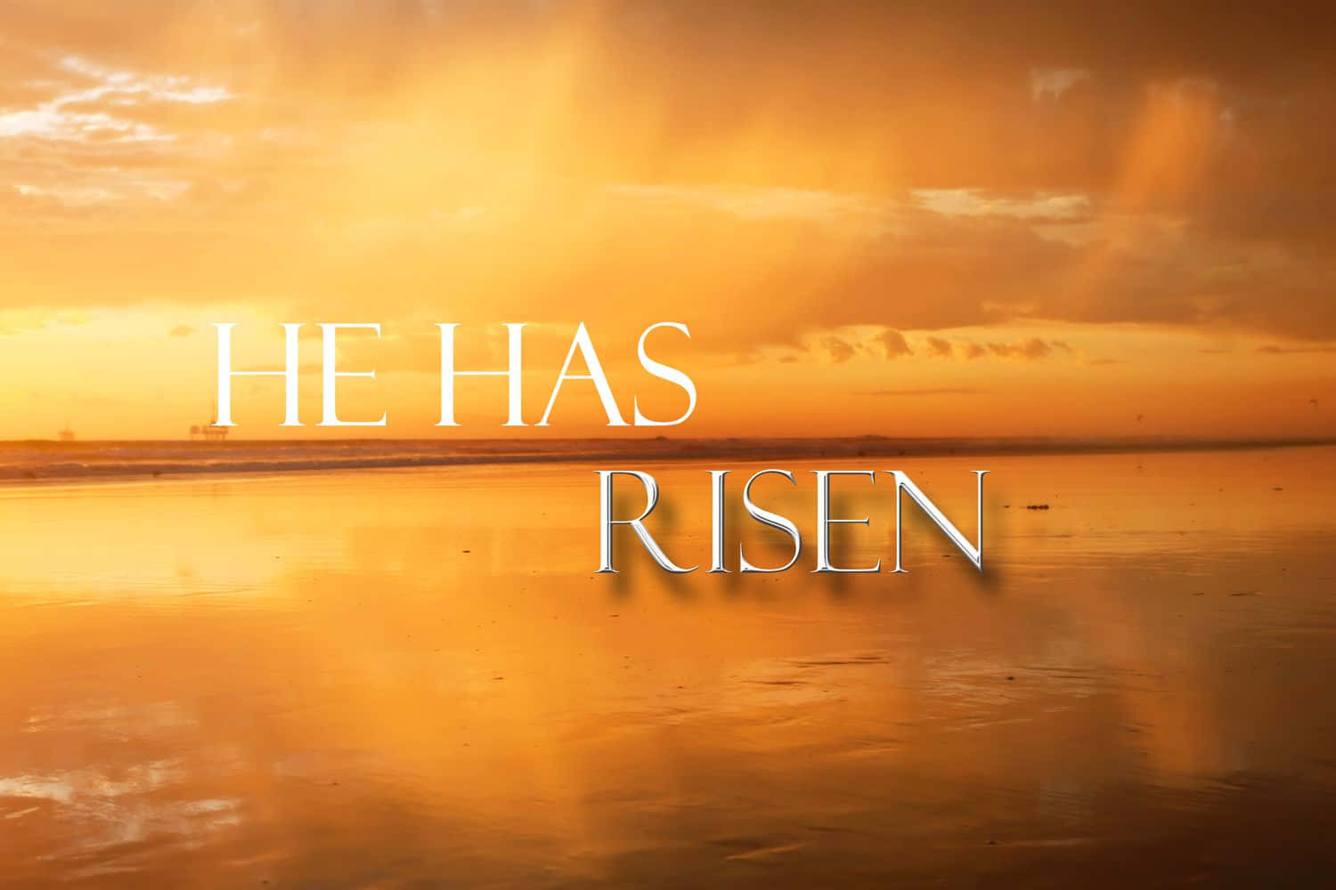 Christ Is Risen - Rejoice For The Resurrection Of Jesus Wallpaper Wallpaper