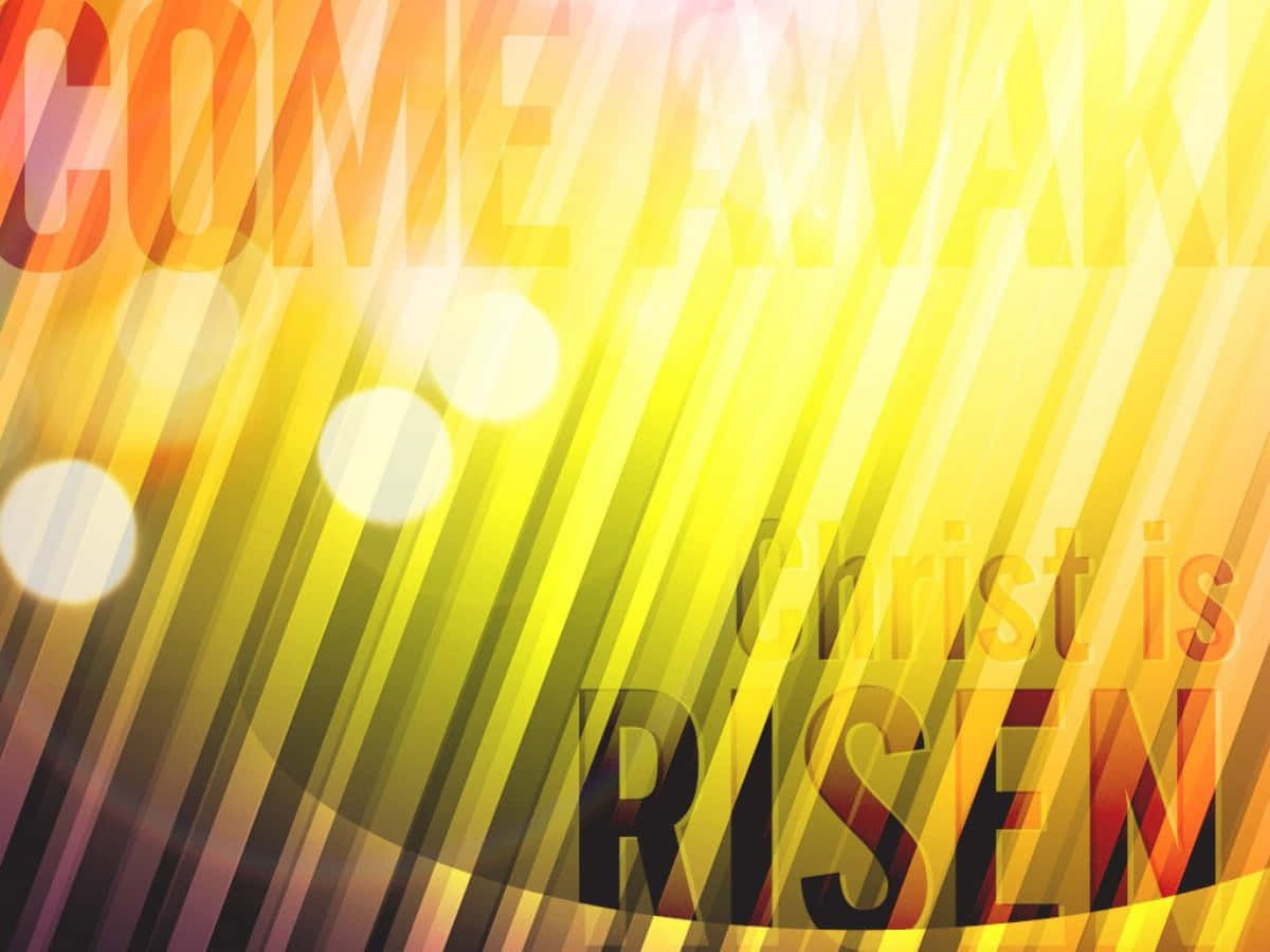 Christ is Risen: A Powerful Sign of Hope Wallpaper