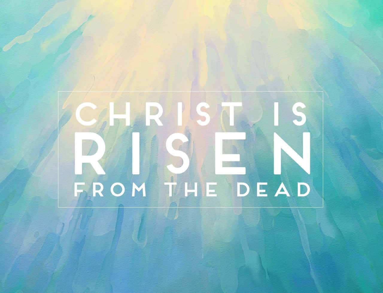Christ Is Risen From The Dead Minimalist Wallpaper