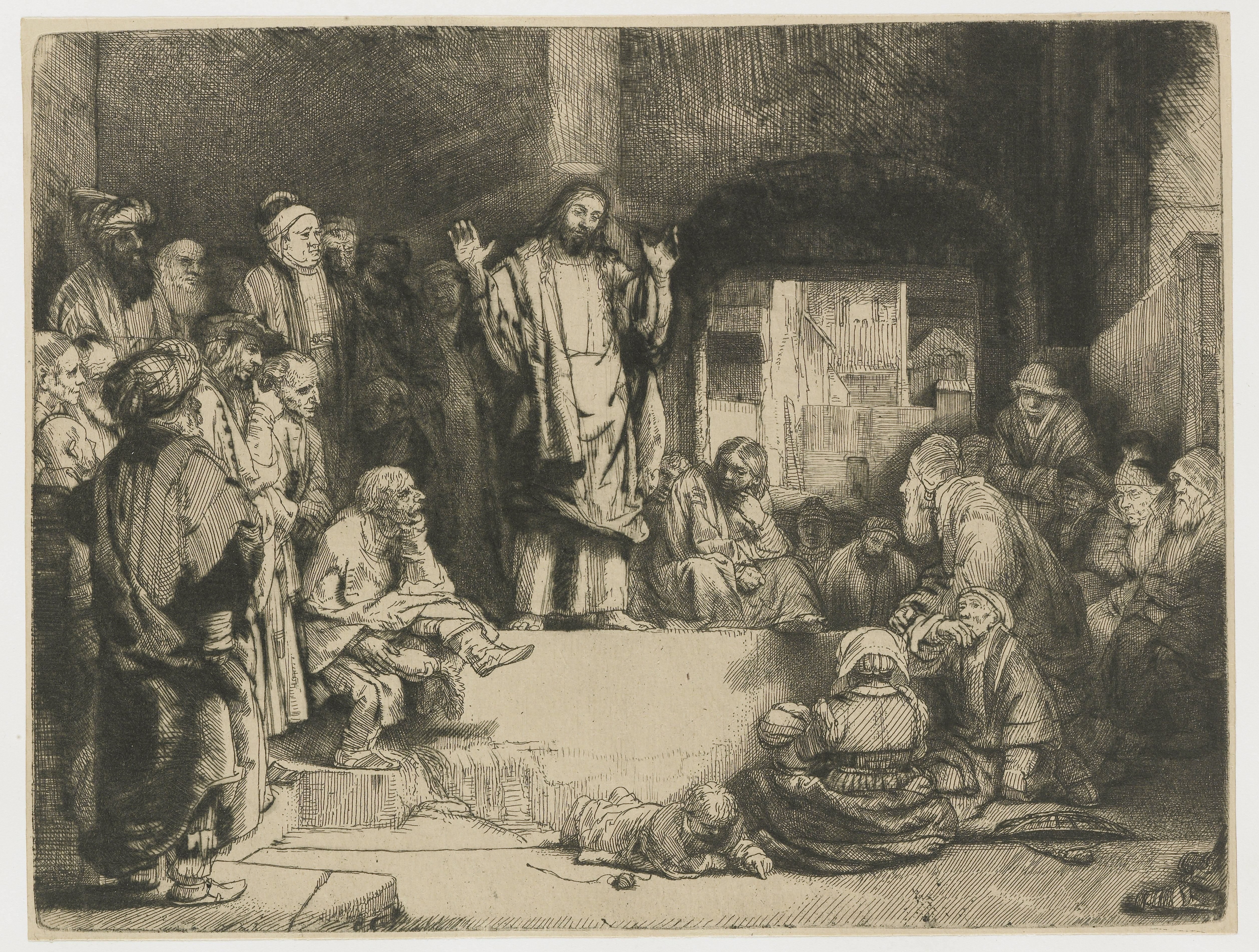 Christ Preaching Wallpaper