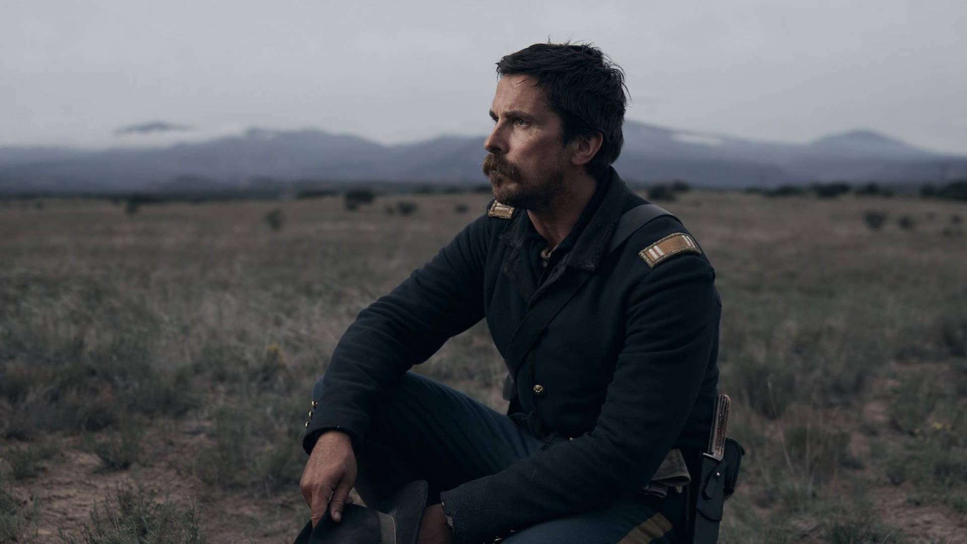 Christian Bale In Hostiles 2017 Background