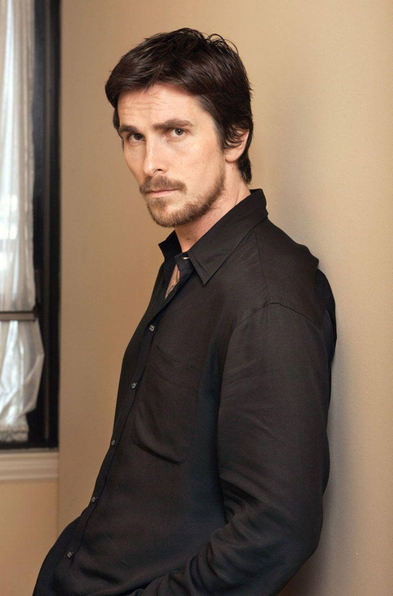 Christian Bale Portrait Background