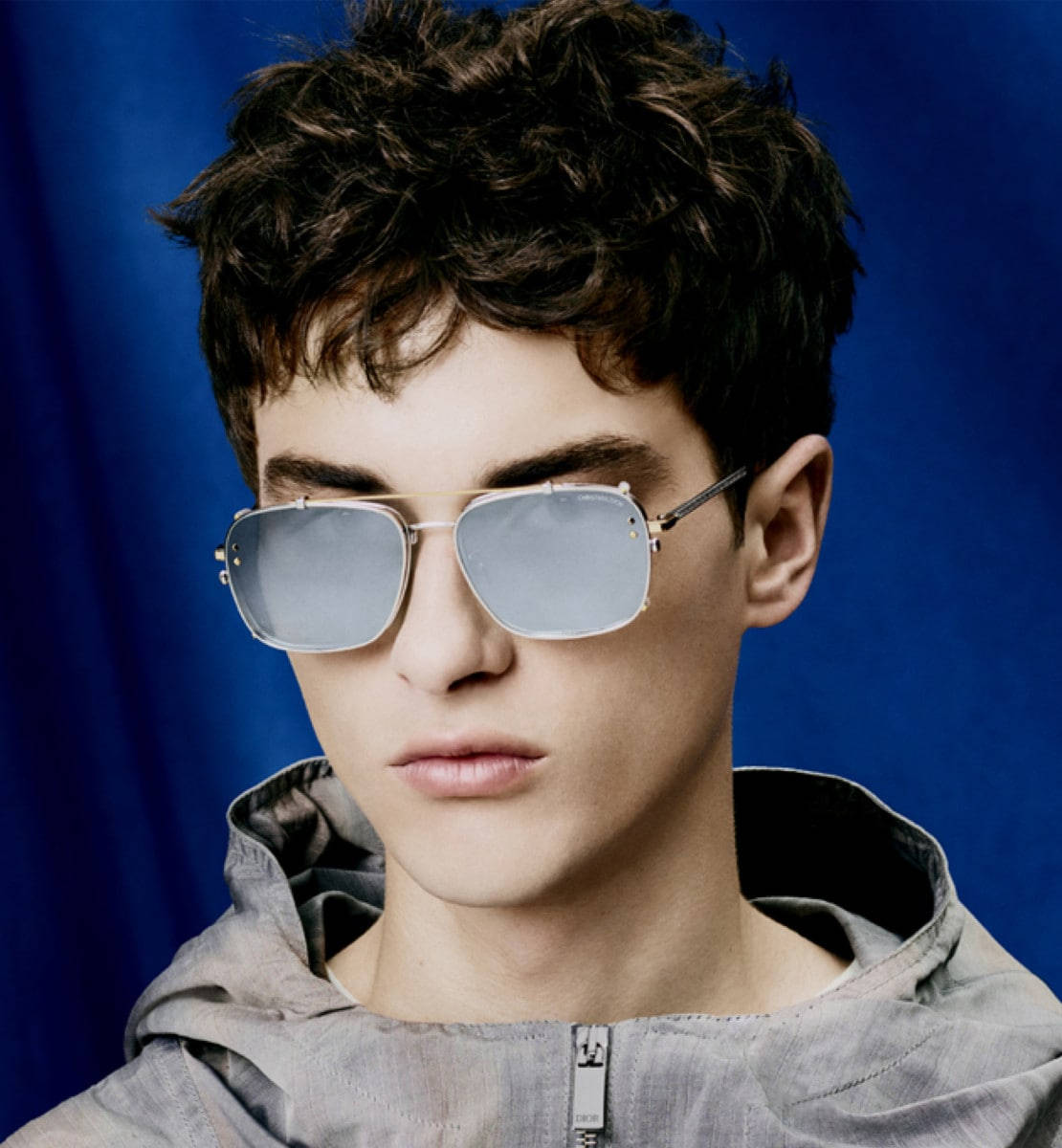 Christian Dior Silver Sunglasses Background