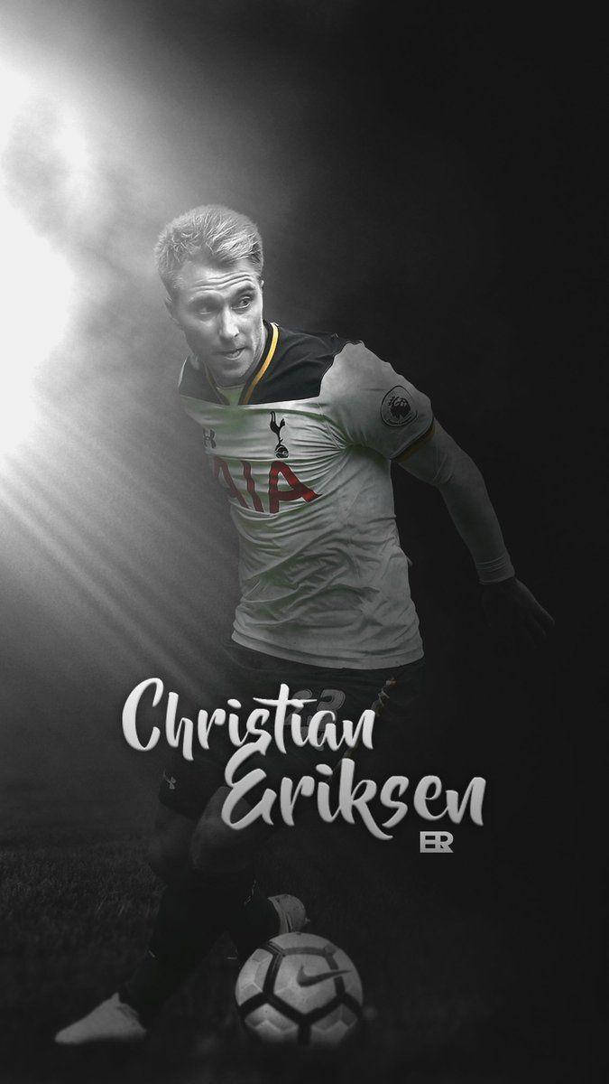 Christian Eriksen In Black And White Wallpaper