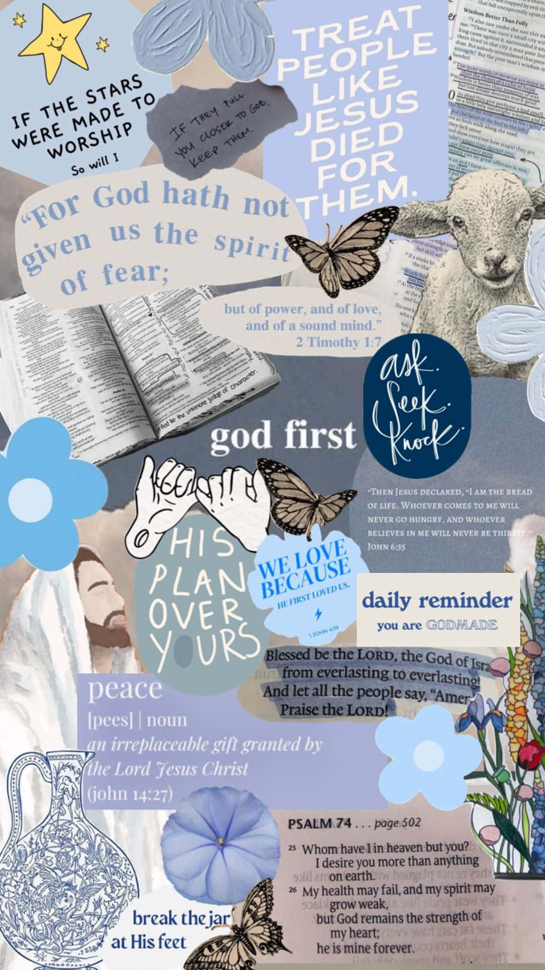 Christian_ Inspirational_ Collage Wallpaper