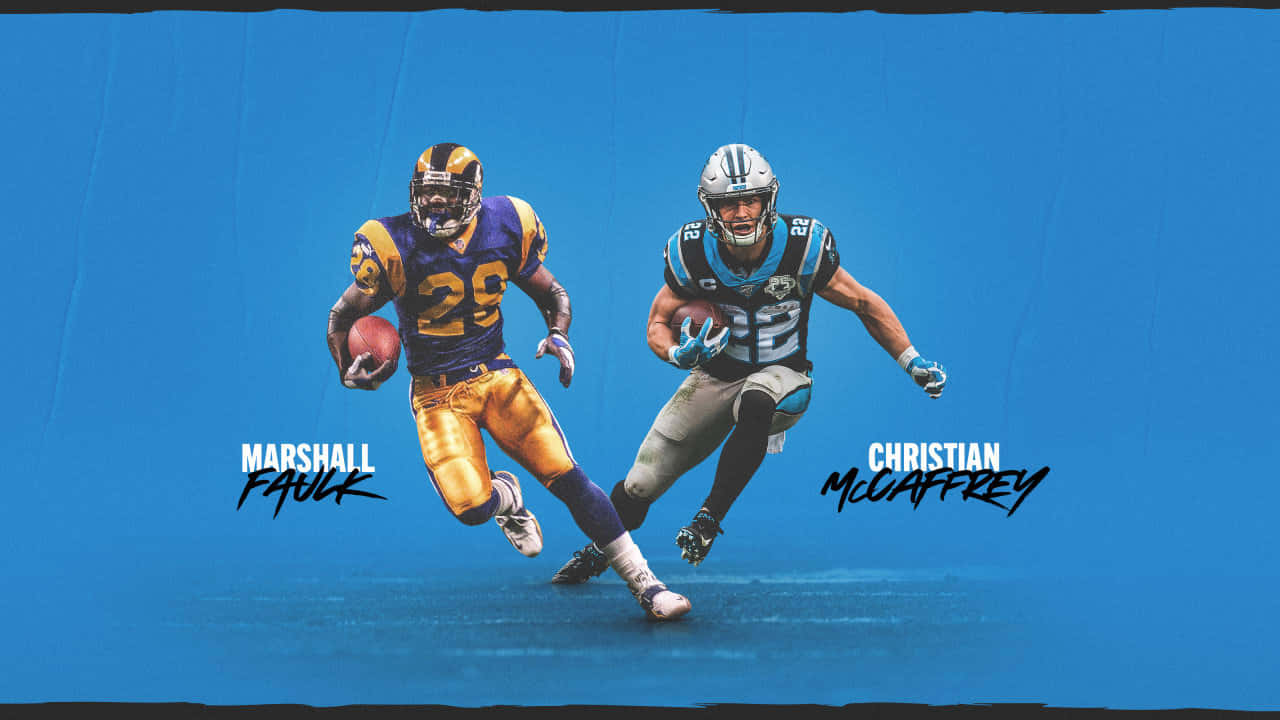 Carolina Panthers' Star Running Back Christian McCaffrey Wallpaper