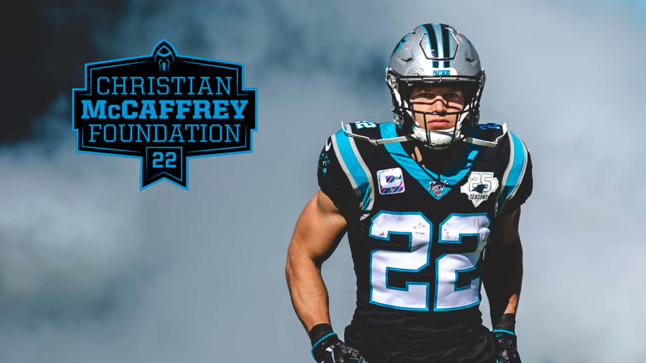 Christian Mccaffrey in action on the field Wallpaper