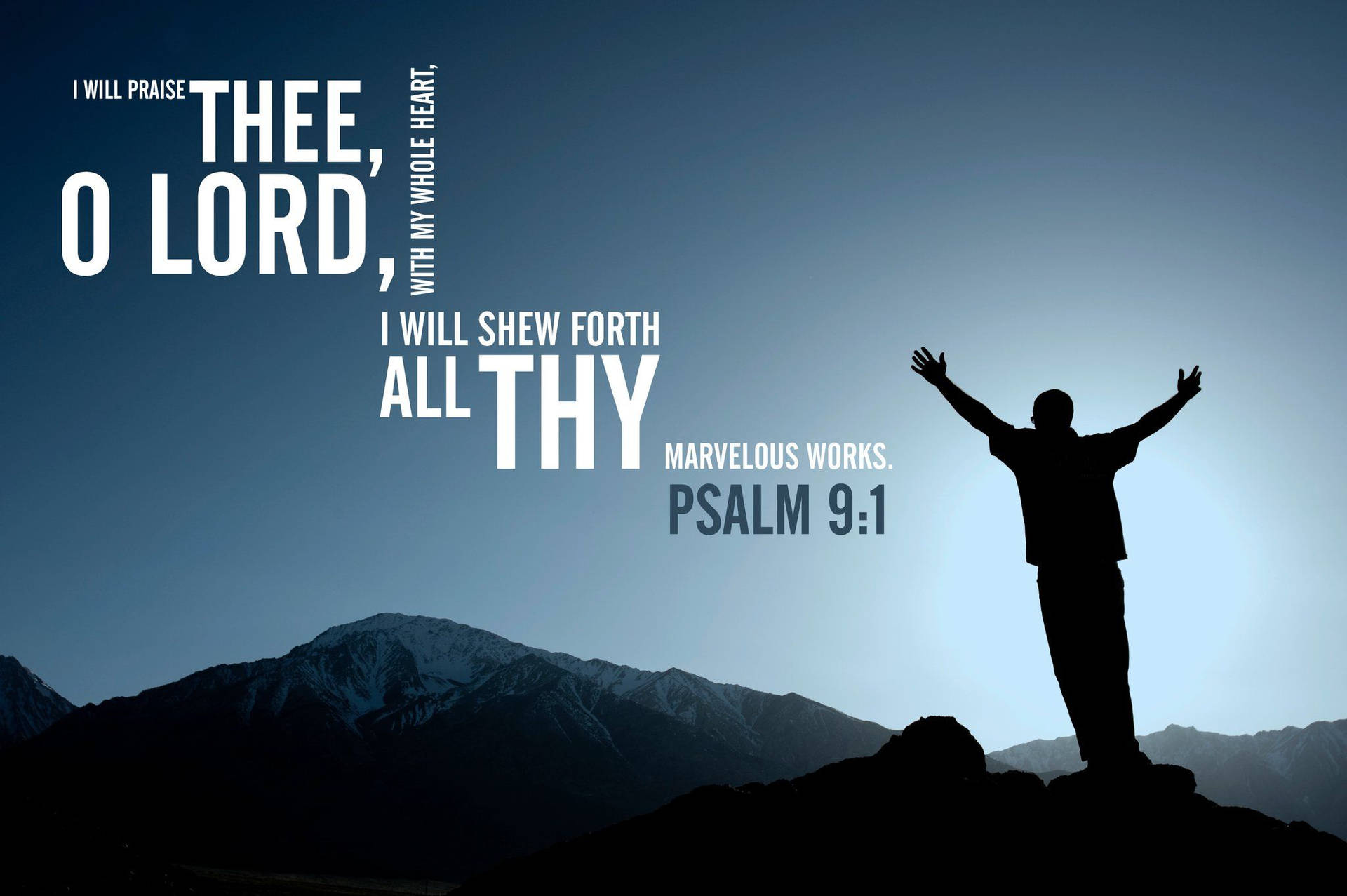 Christian Praises Psalm Wallpaper