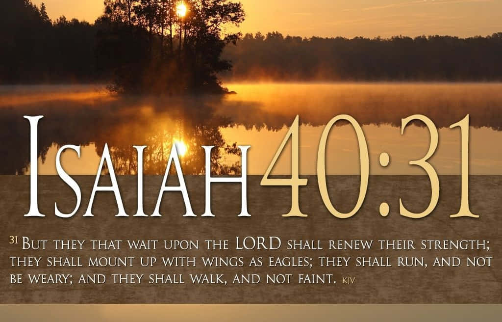 Isaiah40:31 Kristna Citat Wallpaper