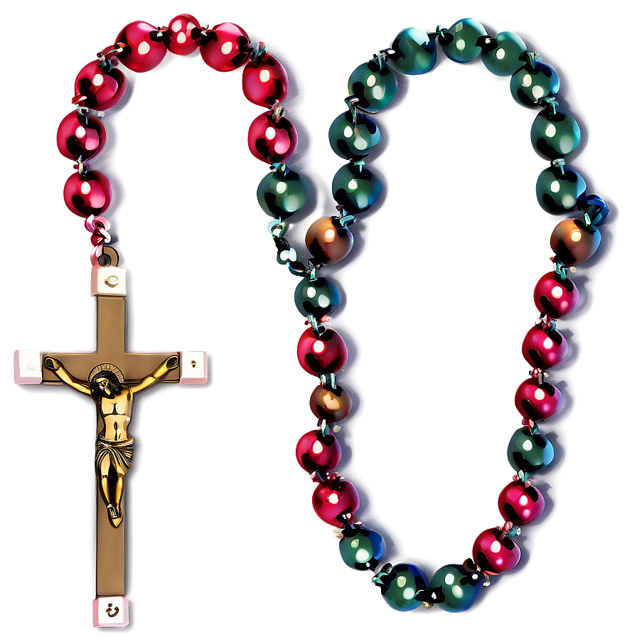 Download Christian Rosary Beads Png Upk | Wallpapers.com