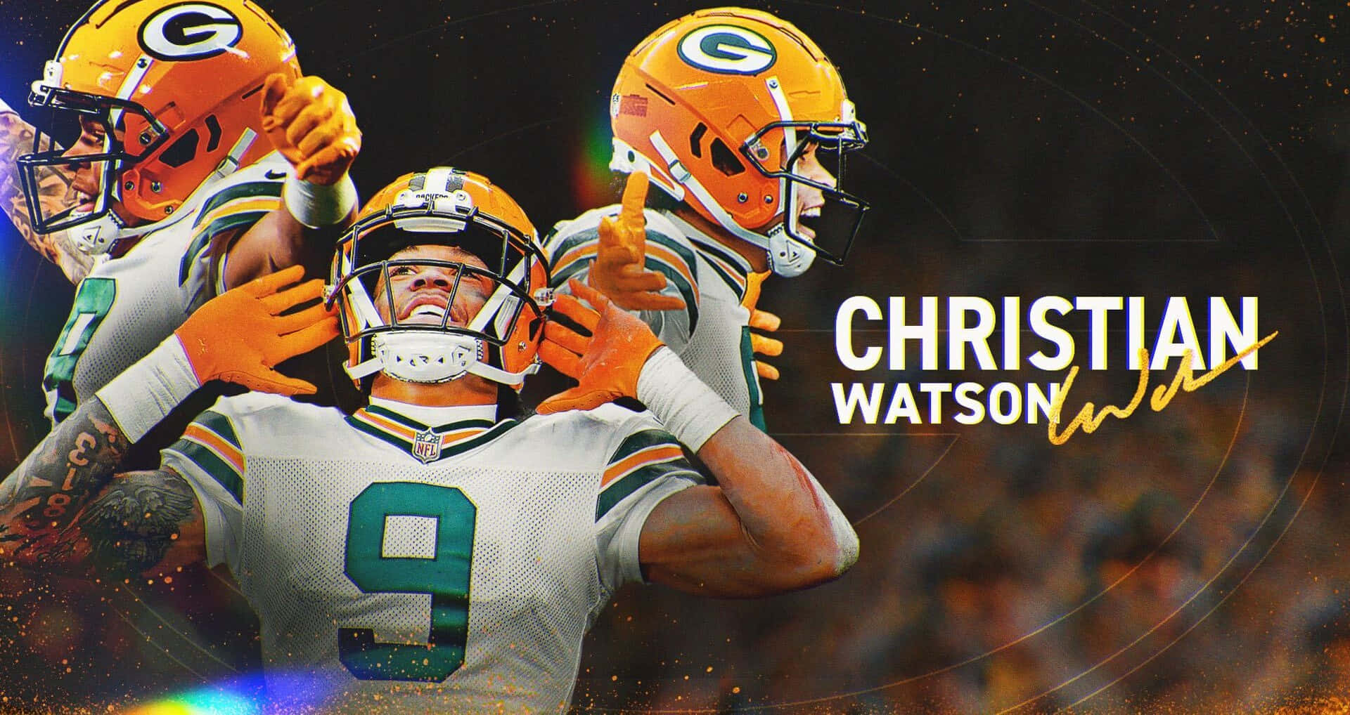 Christian Watson Green Bay Packers Wide Receiver Wallpaper