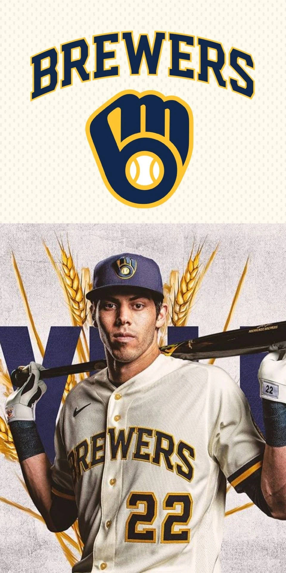 Christian Yelich Brewers Poster Wallpaper