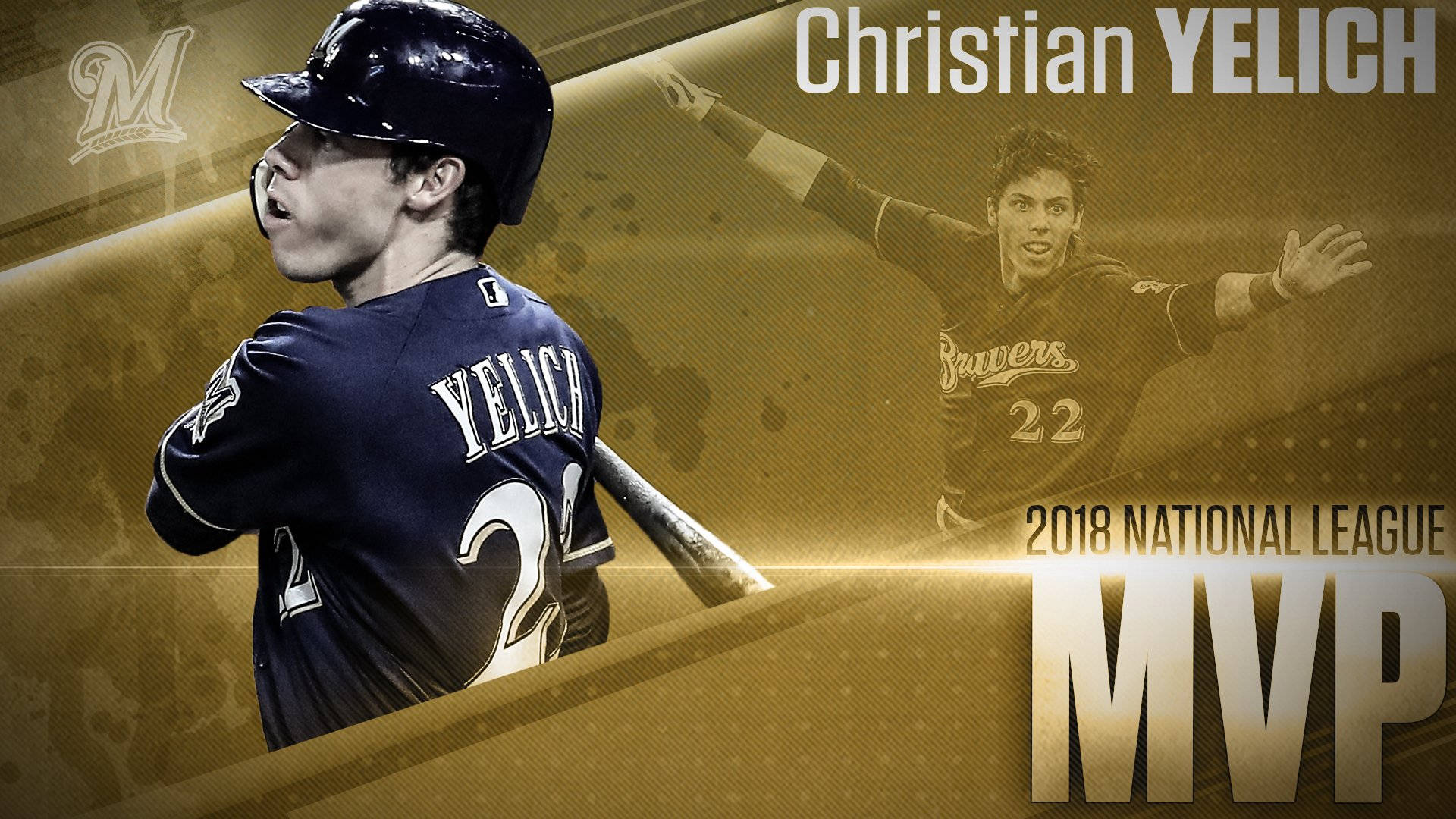 Christian Yelich MVP Plakat Walpaper: Wallpaper