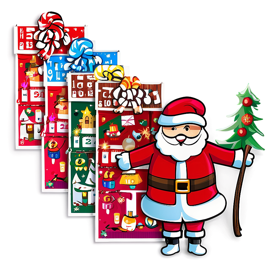 Christmas Advent Calendar Png 05032024 PNG