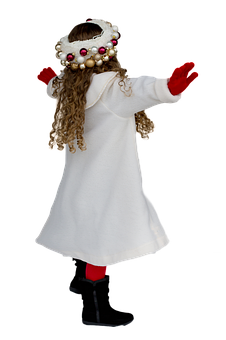 Christmas Angel Child Costume PNG