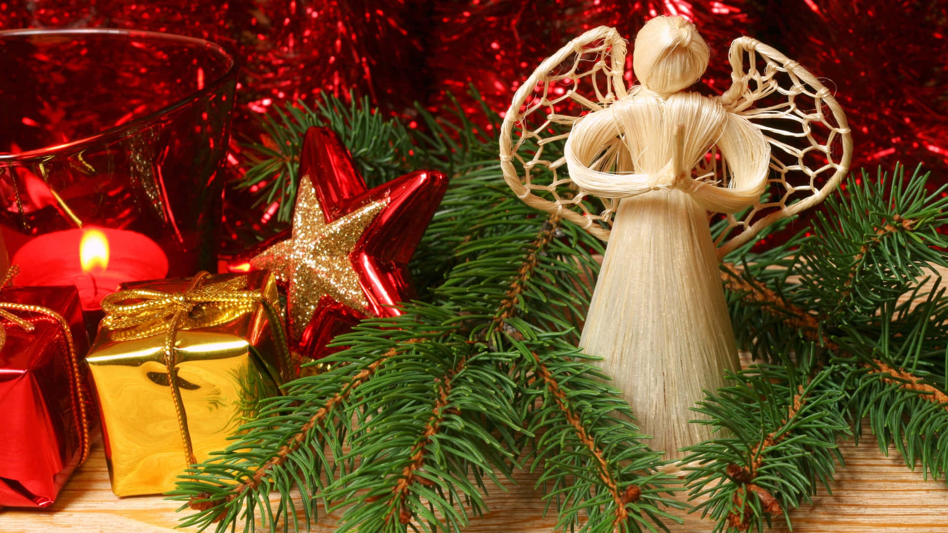 Christmas Angel Decoration Wallpaper