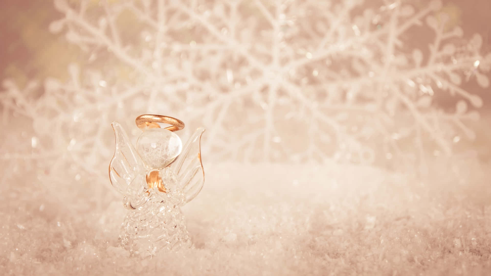 Christmas Angel Figurine Wallpaper