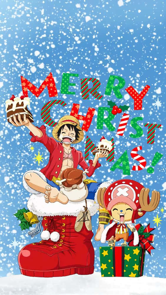 Fejre med disse jule Anime Drenge! Wallpaper