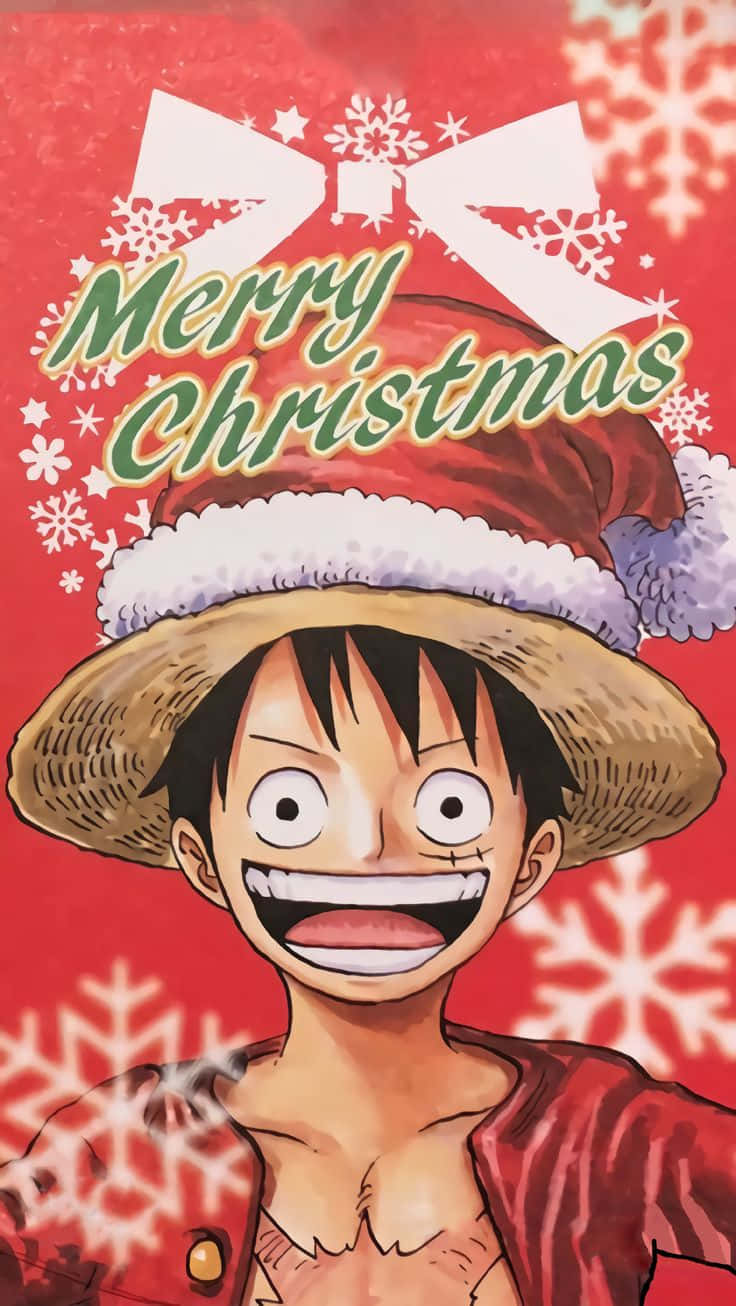 Jule Anime Drenge Luffy Wallpaper Wallpaper