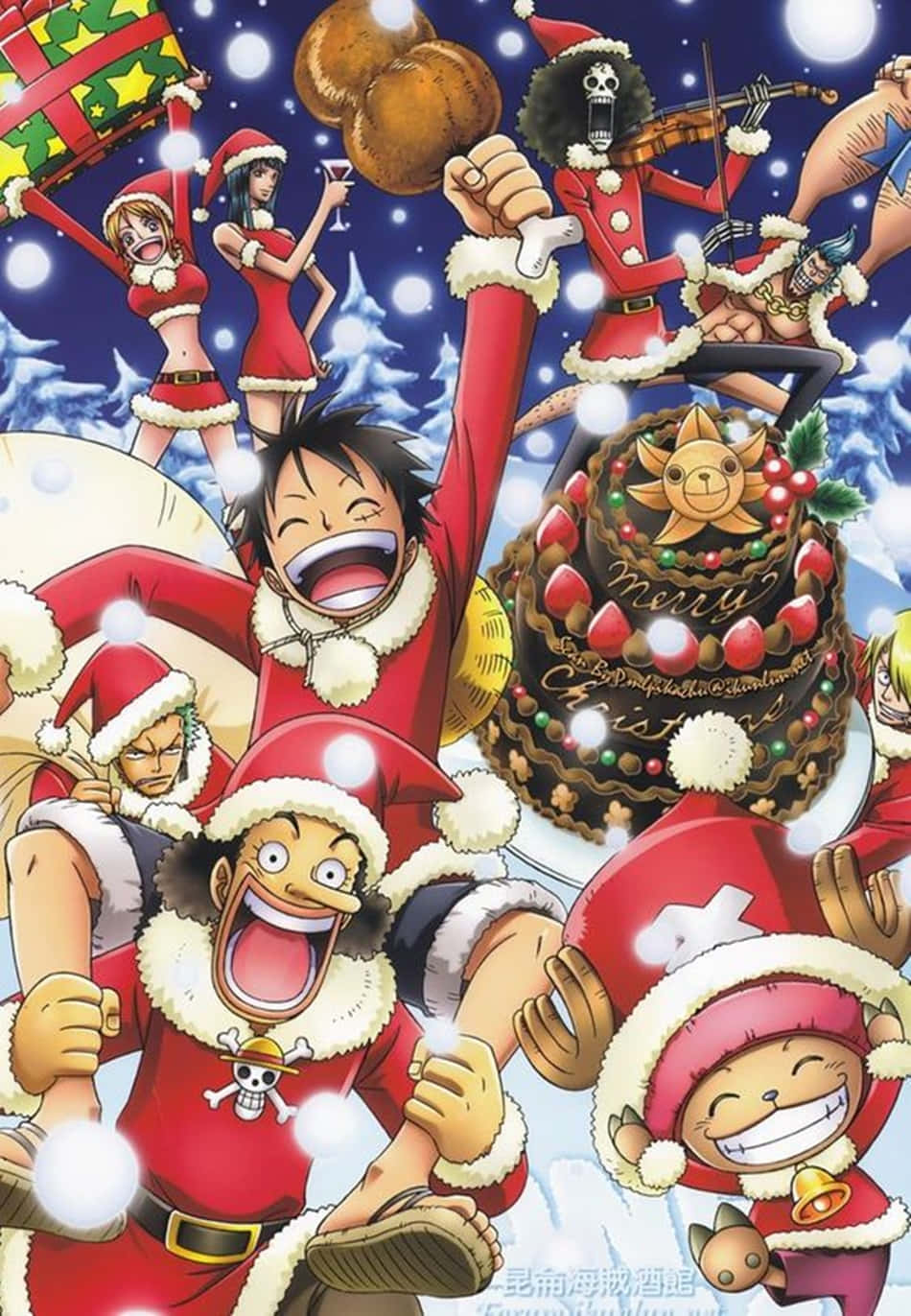 Einstück Weihnachten - Weihnachtsmann - Weihnachtsmann - Weihnachtsmann Wallpaper