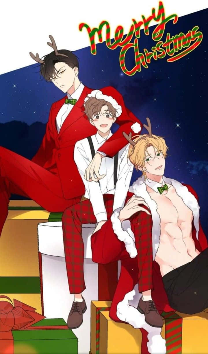 "The Best Christmas Gift of All: Anime Boys!" Wallpaper