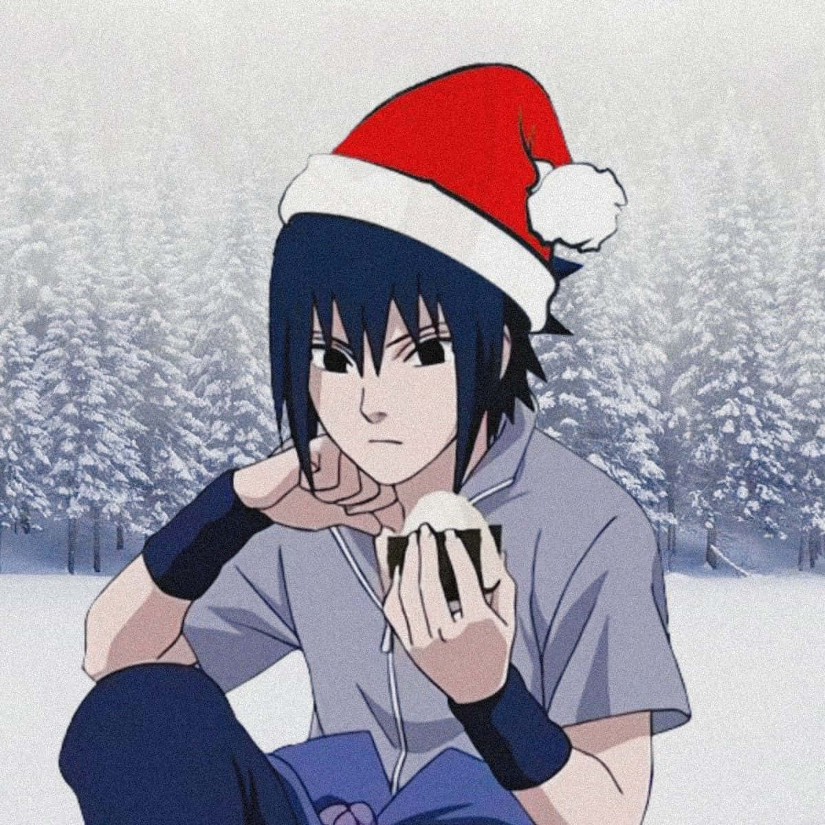 Meninosde Anime De Natal Sasuke Papel de Parede