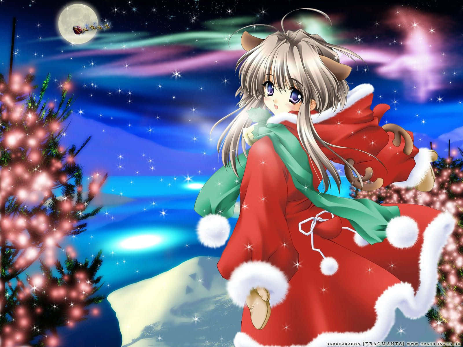 Christmas Anime Pfp Of Sakura With Ears Wallpaper