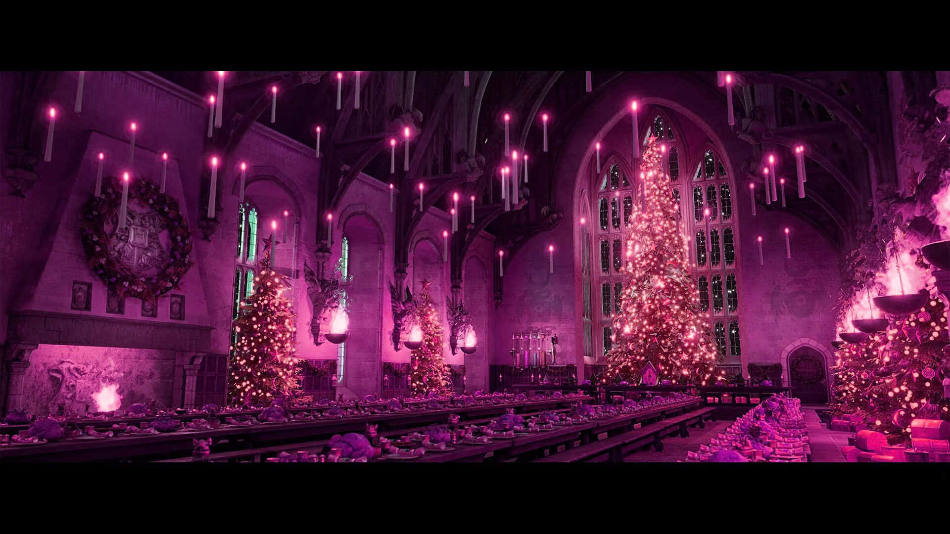 "Christmas at Hogwarts" Wallpaper