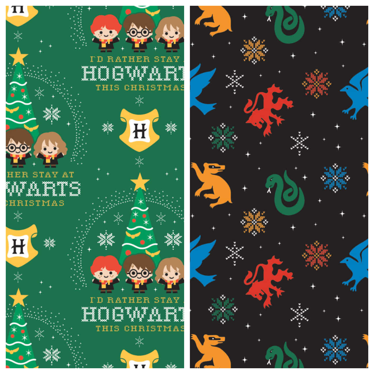 Have a Magical Christmas at Hogwarts Wallpaper