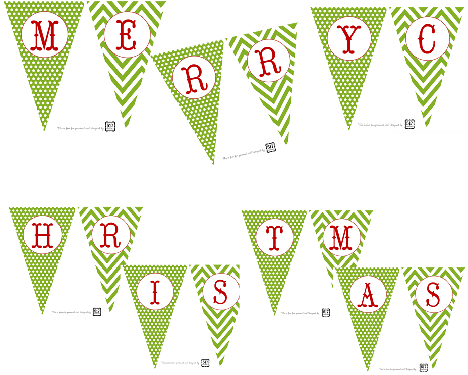 Christmas Banner Flags Design PNG