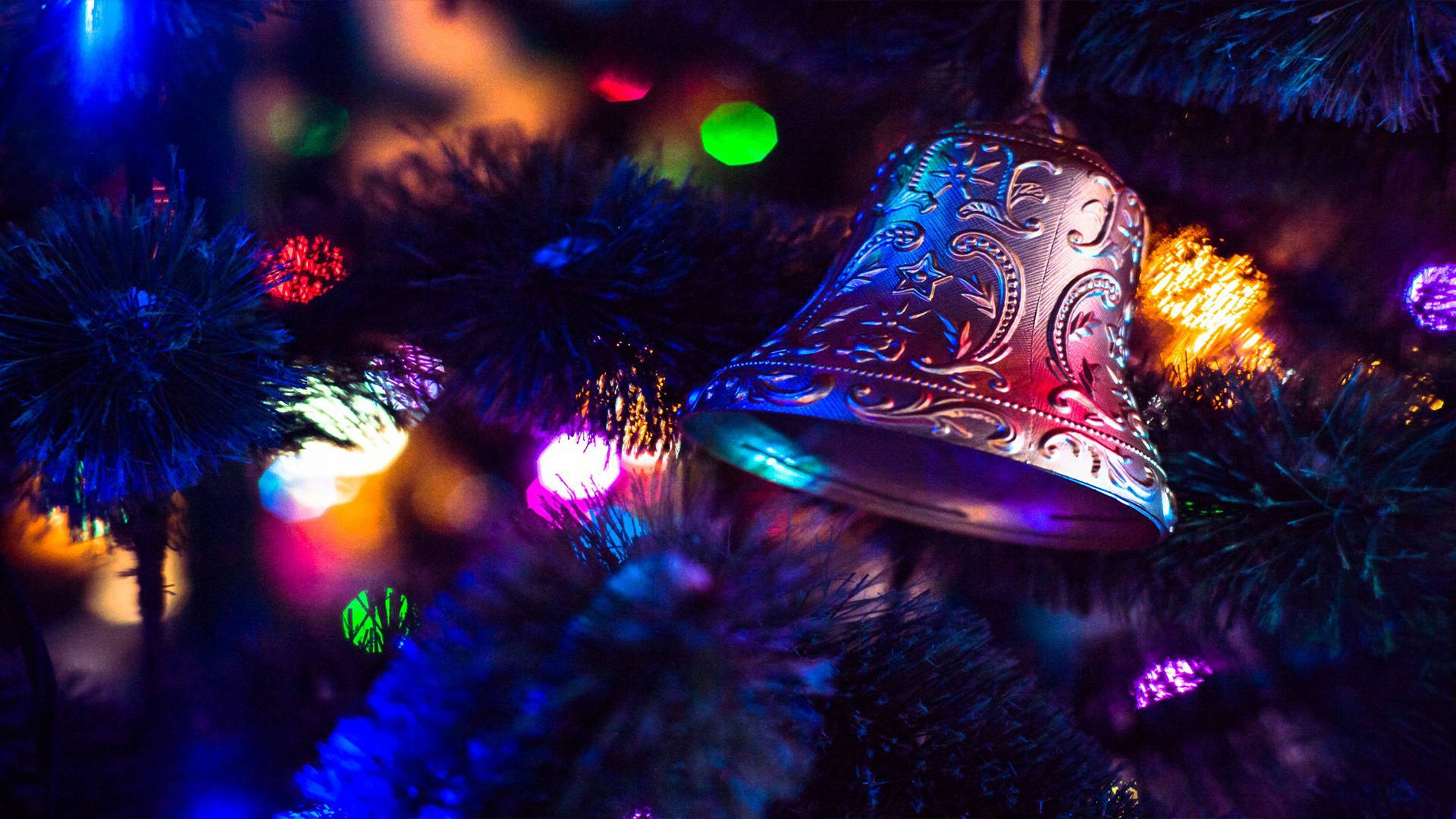 Christmas Bell Colorful Lights