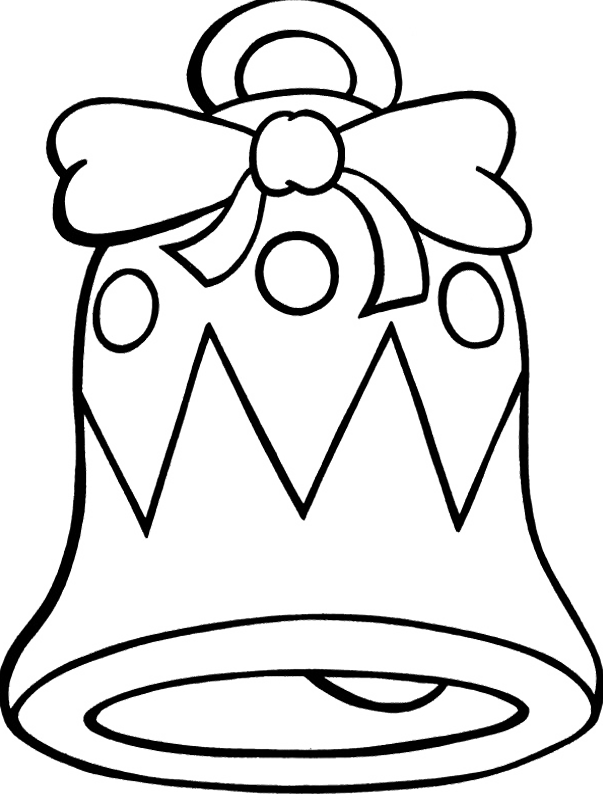 Christmas Bell Line Art.png PNG