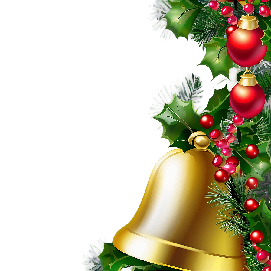 Christmas Bells And Garland Png 31 PNG