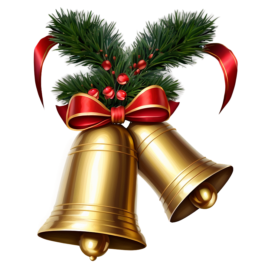 Christmas Bells And Garland Png Syr9 PNG