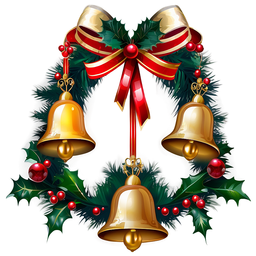 Christmas Bells And Ornaments Png Etu74 PNG