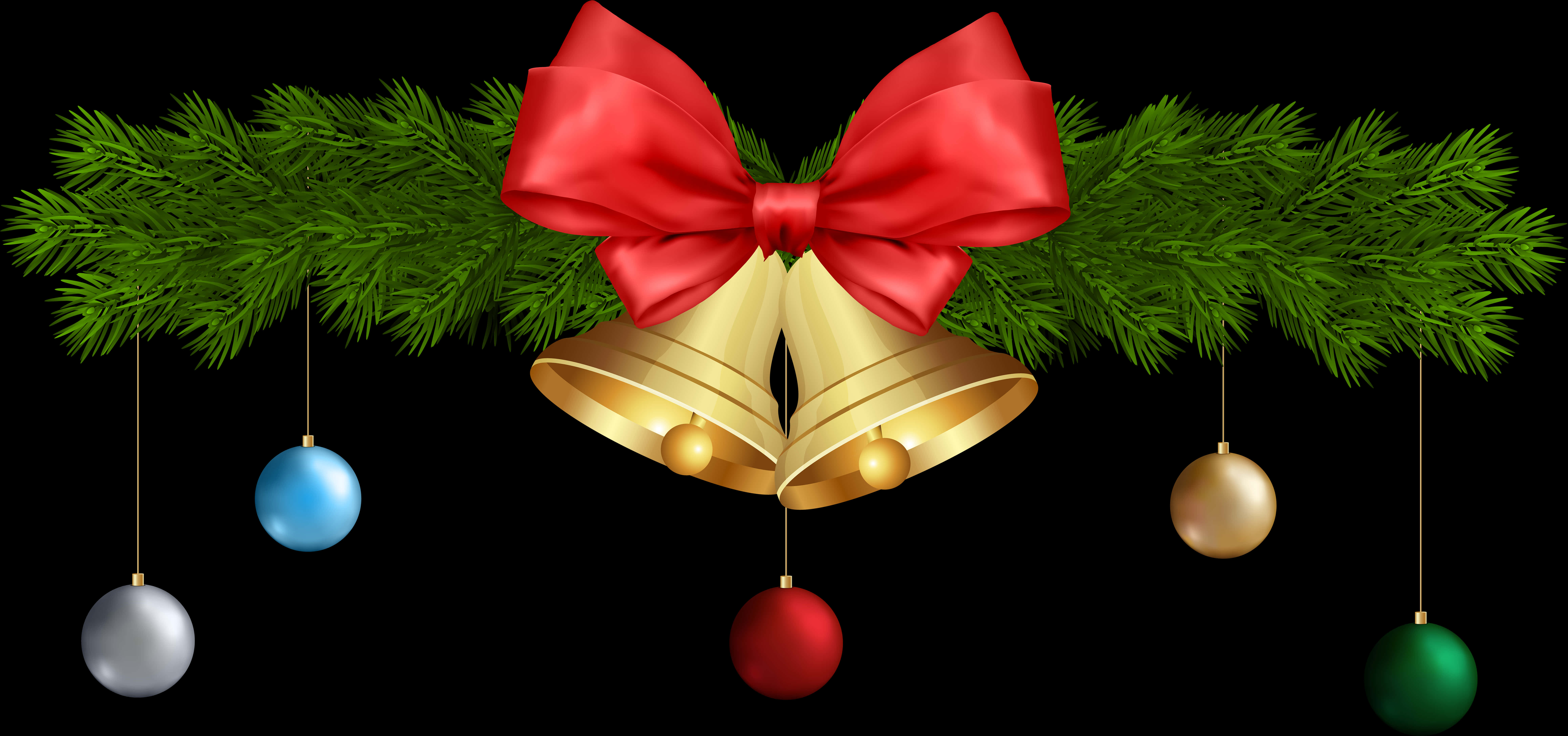 Christmas Bellsand Ornaments PNG