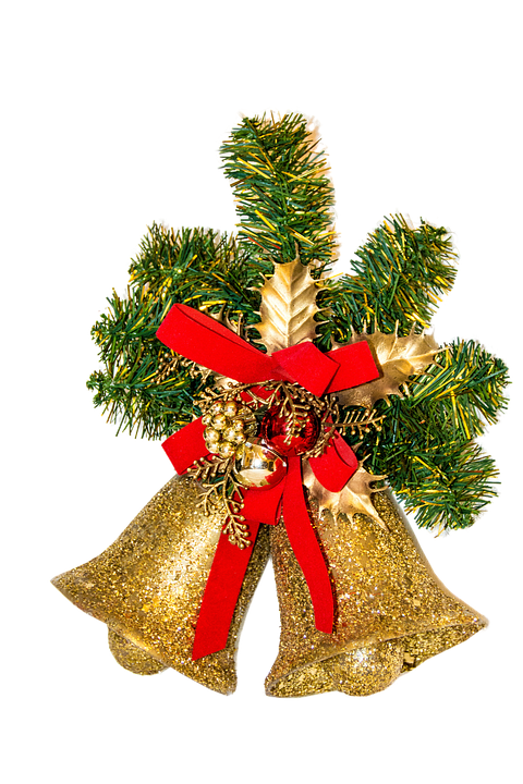 Christmas Bellsand Pine Decoration.png PNG