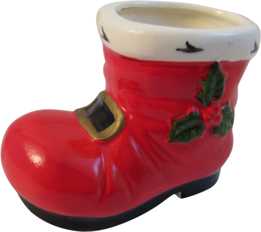 Christmas Boot Candle Holder PNG
